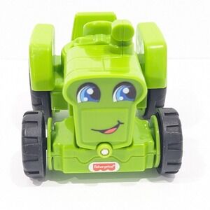 Fisher Price‎ Little People Helpful Harvest Tractor Green Movable Mattel 2016